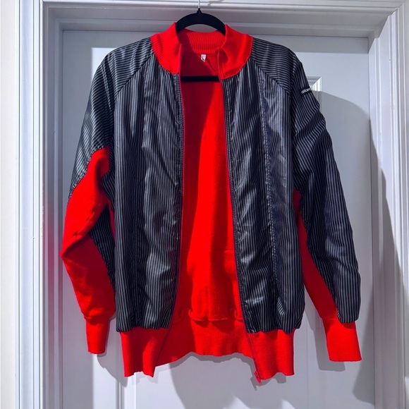 Italian Giordana Men’s Sport Cycling Black Red Jacket